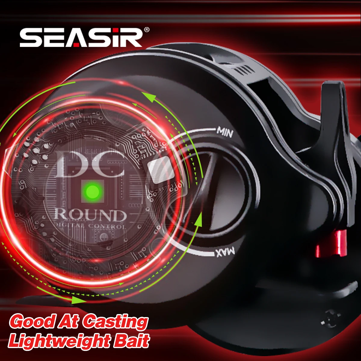SEASIR DC-ROUND carrete de pesca latón lanzado largo agua dulce y salada - imagen 2