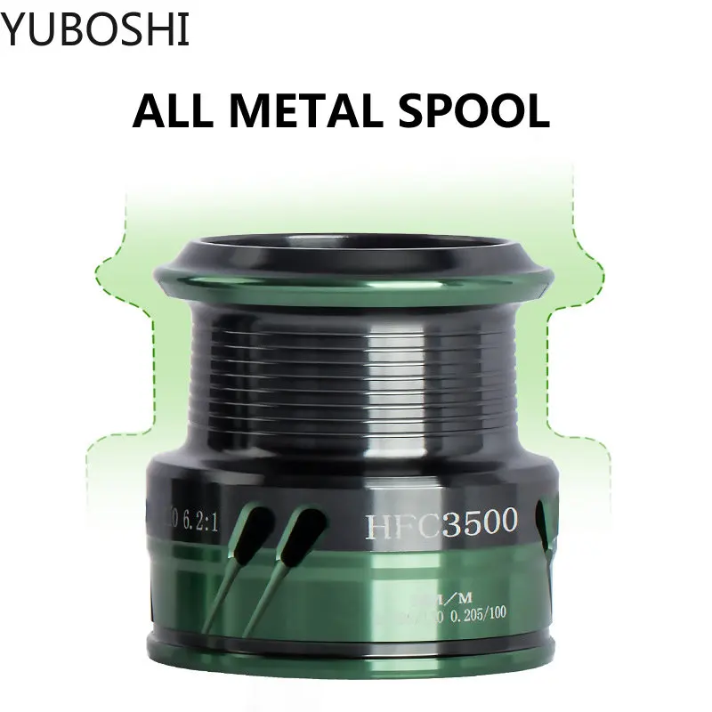 YUBOSHI-carrete de pesca giratorio, rueda de pesca de lubina en agua salada/dulce, serie 1500 2500 3500, 13 + 1BB - imagen 5