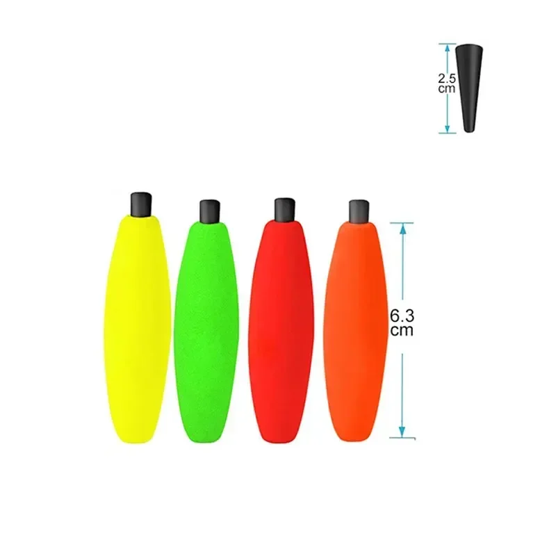 20 piezas flotador de pesca Bobbers caña de pescar flotador ovalado cañas de pescar accesorios de cañas de mar aparejos de entretenimiento boyas - imagen 3
