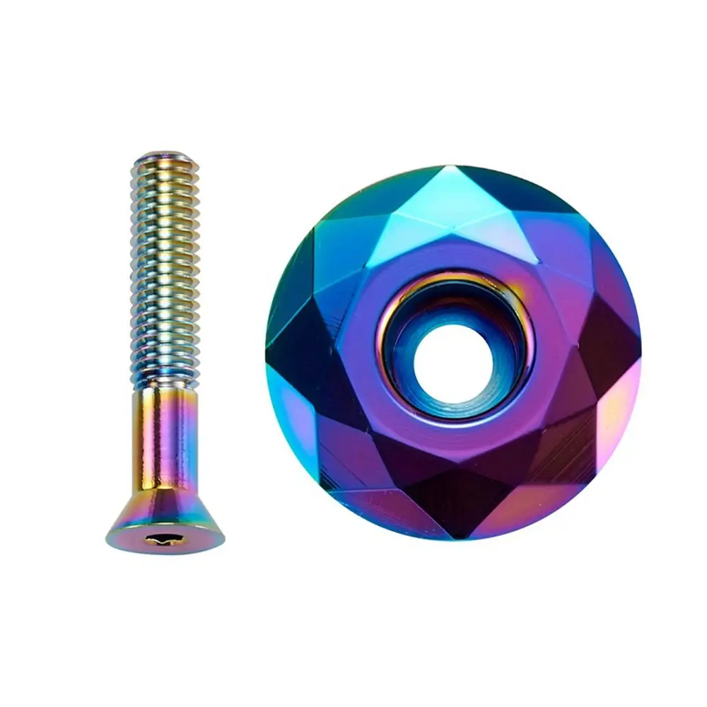 Bicicleta de Montaña MTB bicicleta de carretera aleación de aluminio auriculares de bicicleta tapa superior de horquilla cubierta de cuenco de bicicleta tapa de vástago de bicicleta - imagen 4