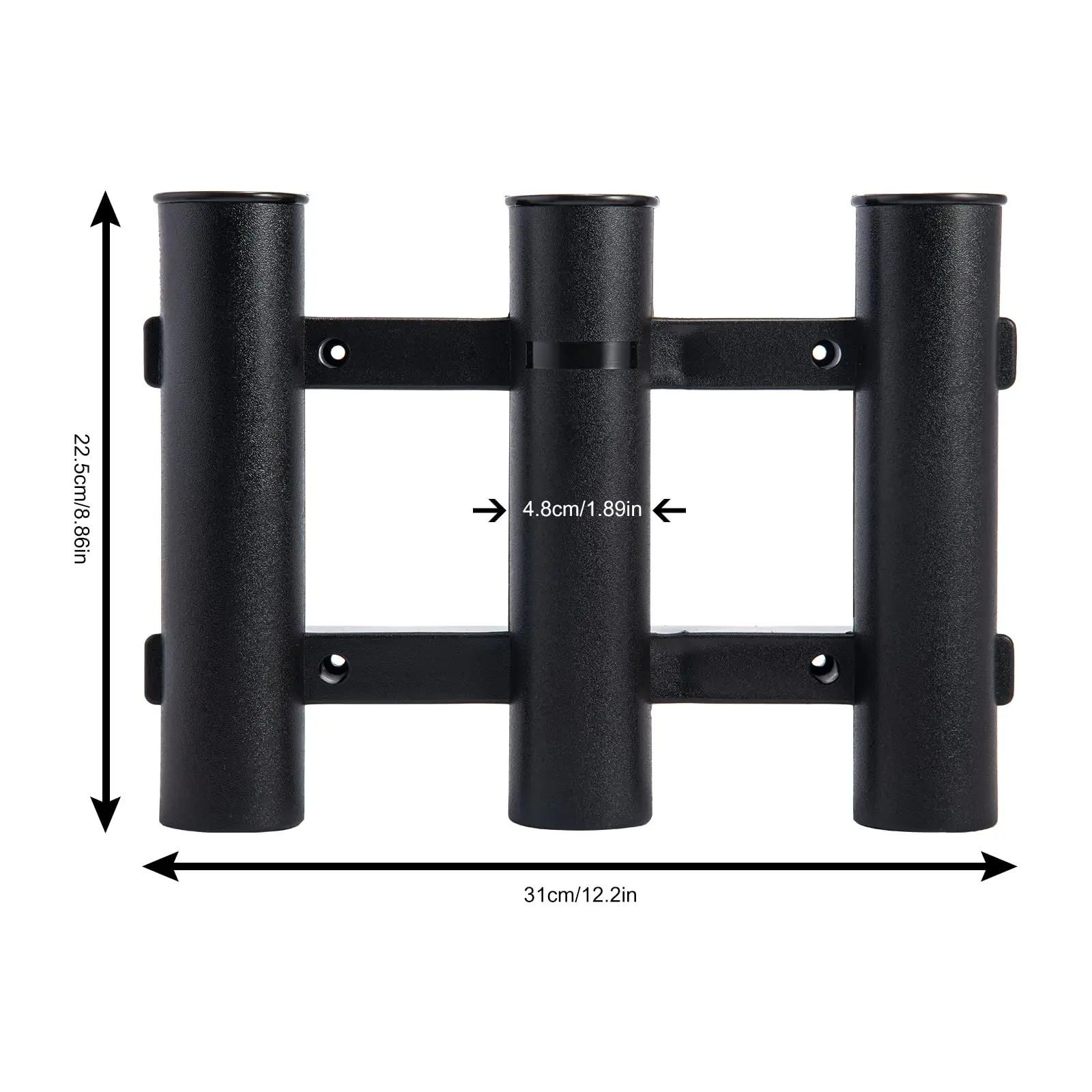 Goture, soporte portátil para caña de pescar de plástico para barco, soporte ligero giratorio duradero para montaje en tubo, accesorios para estante de enchufe - imagen 2