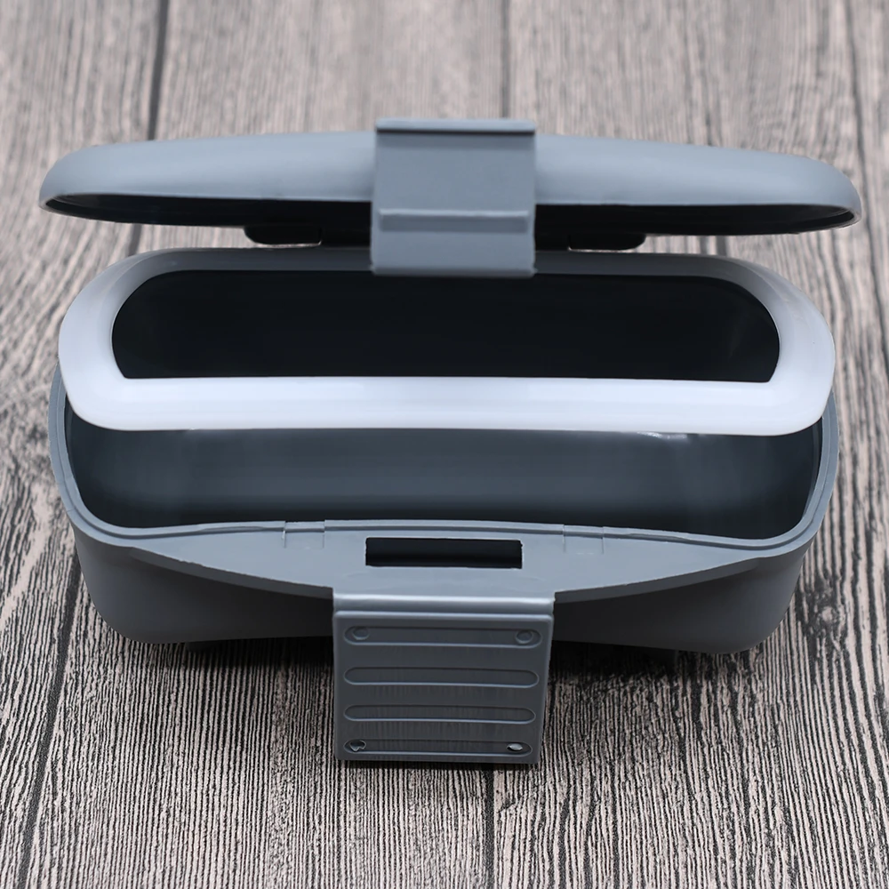 MNFT 1 Uds caja de señuelos de pesca gris oscuro almacenamiento de señuelos de lombriz de gusano de plástico portátil - imagen 5