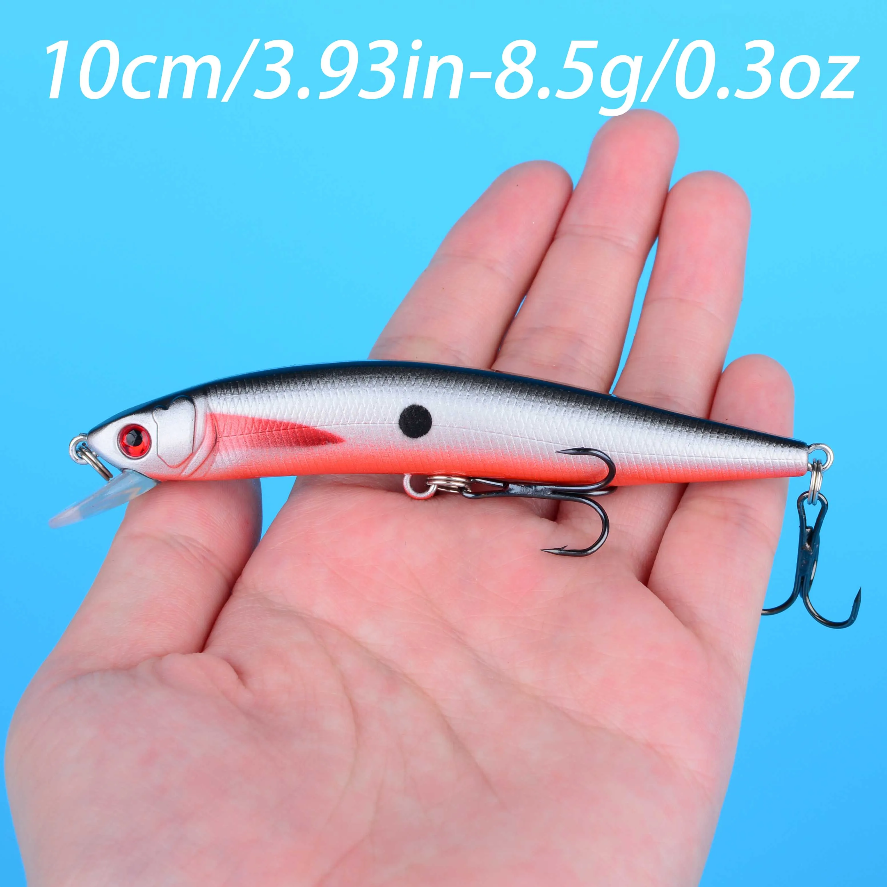 Crankbait Minnow flotante láser para lubina y lucio - imagen 4