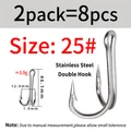 8 Hooks Size 25