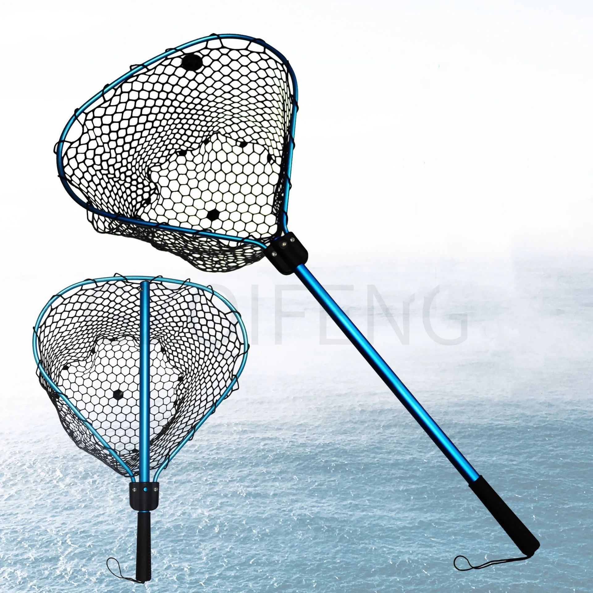 Red de Pesca Plegable ZYZHE – Marco aluminio con malla silicona - imagen 2