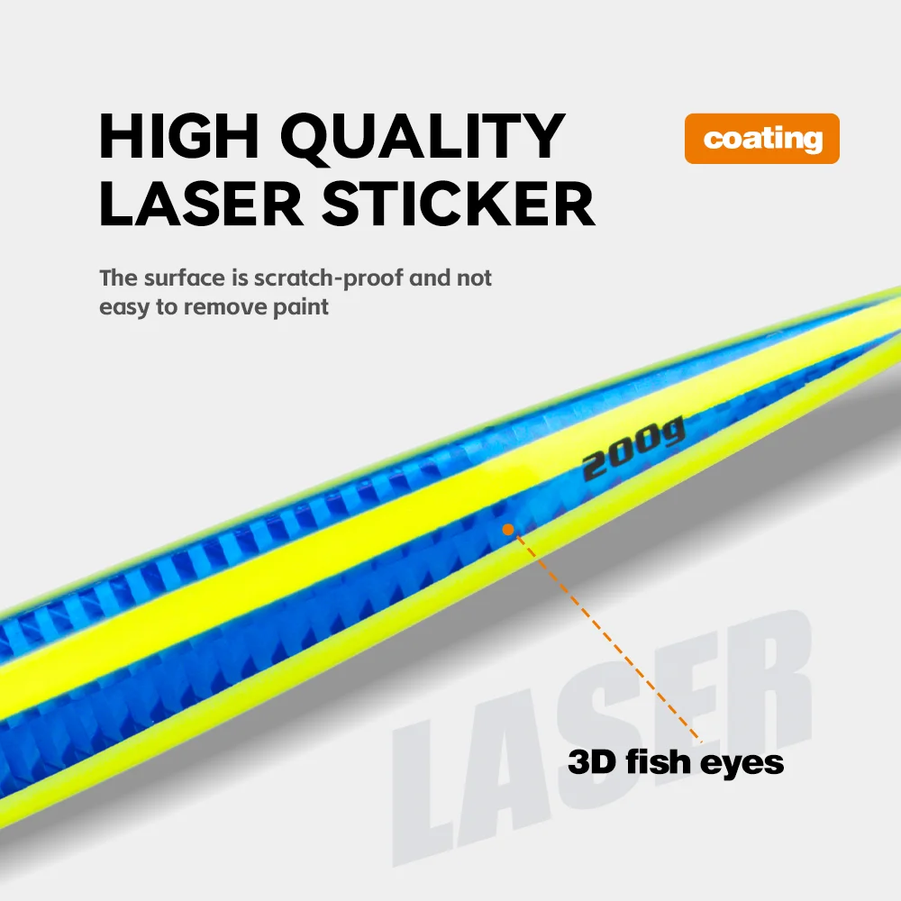 Señuelo de pesca de metal de hundimiento rápido y largo, cuchara para jigging, 200 g, 300 g, 400 g, señuelo de pesca de metal artificial para orilla, aparejos de pesca en el mar - imagen 4