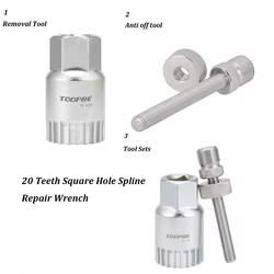 Extractor soporte inferior bicicleta 20 dientes – Llave reparación bielas