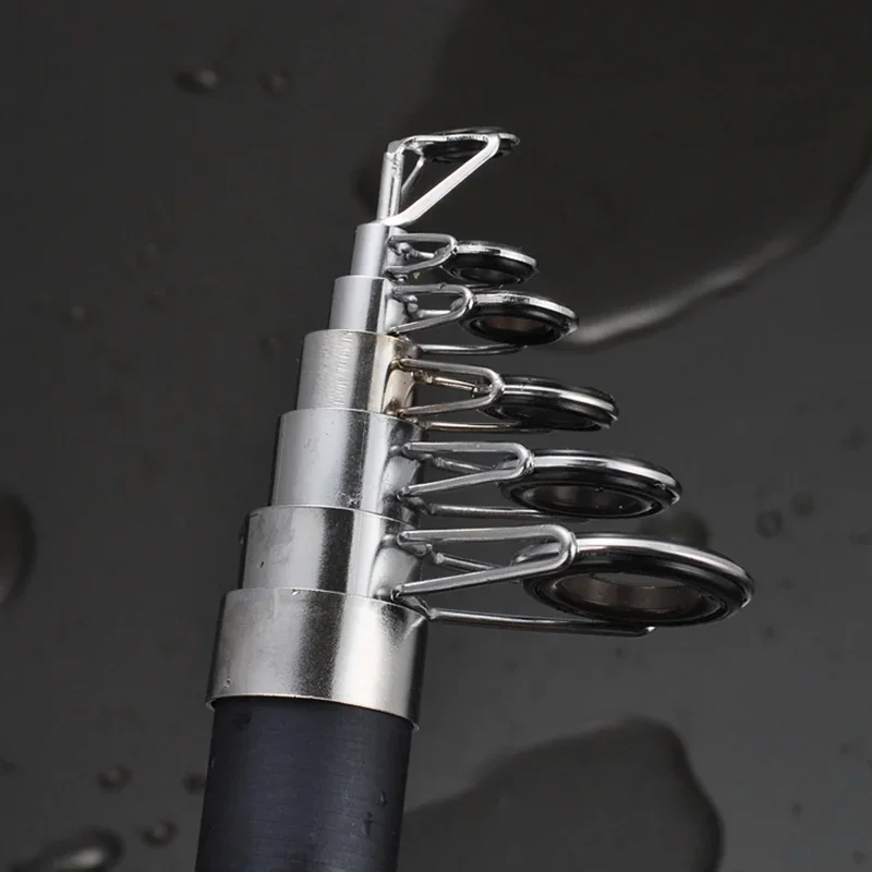 2.1m/2.4m/2.7m/3.6m Portable High Carbon Fishing Rod Rotating Telescopic Rotating Rod Ultra Light Rock Fishing Rod - imagen 4