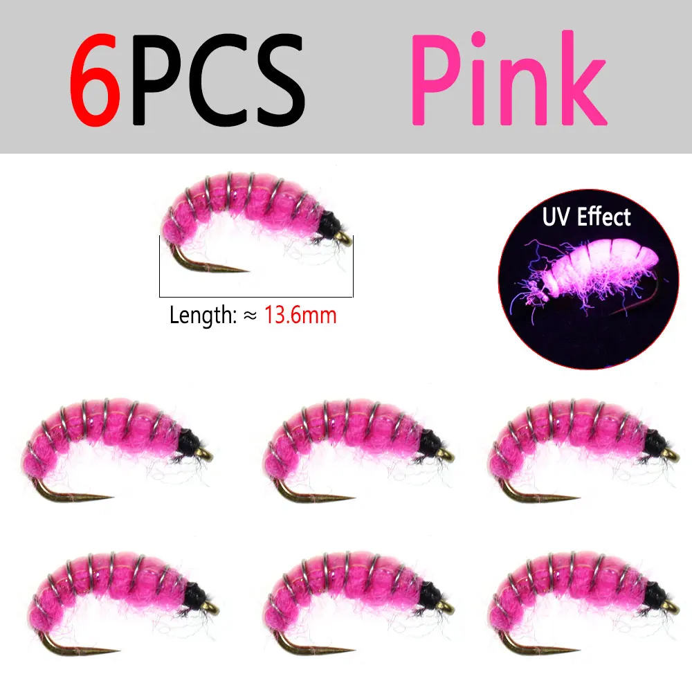 6pcs Pink