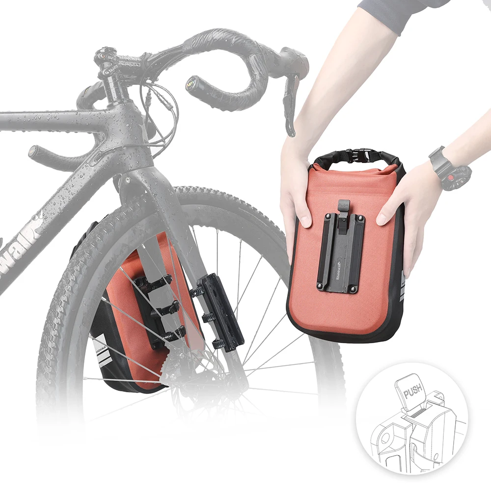 Bolsa para horquilla de bicicleta de liberación rápida, bolsa impermeable para horquilla delantera de bicicleta, bolsa para Scooter Eléctrico, bolsa para horquilla de bicicleta, 4L - imagen 3
