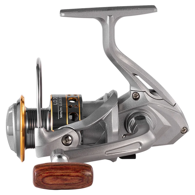 Serie LD 1000 ~ 7000, relación de engranaje 5,2: 1, arrastre máximo de 26LB, carrete de Metal CNC, carrete de pesca giratorio, para agua dulce y salada - imagen 3