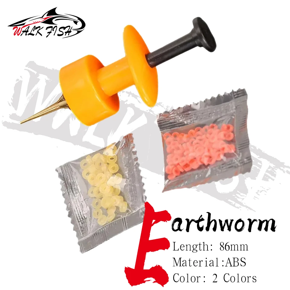 Clips Elásticos para Cebo Walk Fish – Enganche rápido de lombrices