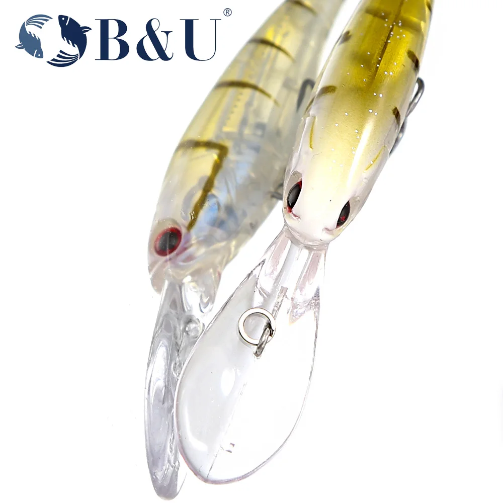 B & U 58mm señuelo duro sábalo suspendido pececillo señuelo de pesca Artificial Jerkbait Wobblers lubina Lucio Swimbait Señuelos de Pesca - imagen 5