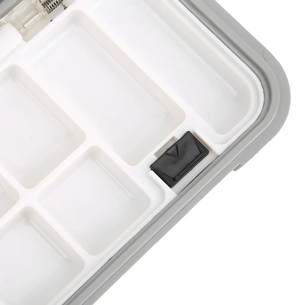 Caja de aparejos de pesca impermeable con divisores extraíbles, cajas de señuelos de pesca de 2 colores, organizador de aparejos ABS, almacenamiento de aparejos de pesca - imagen 4