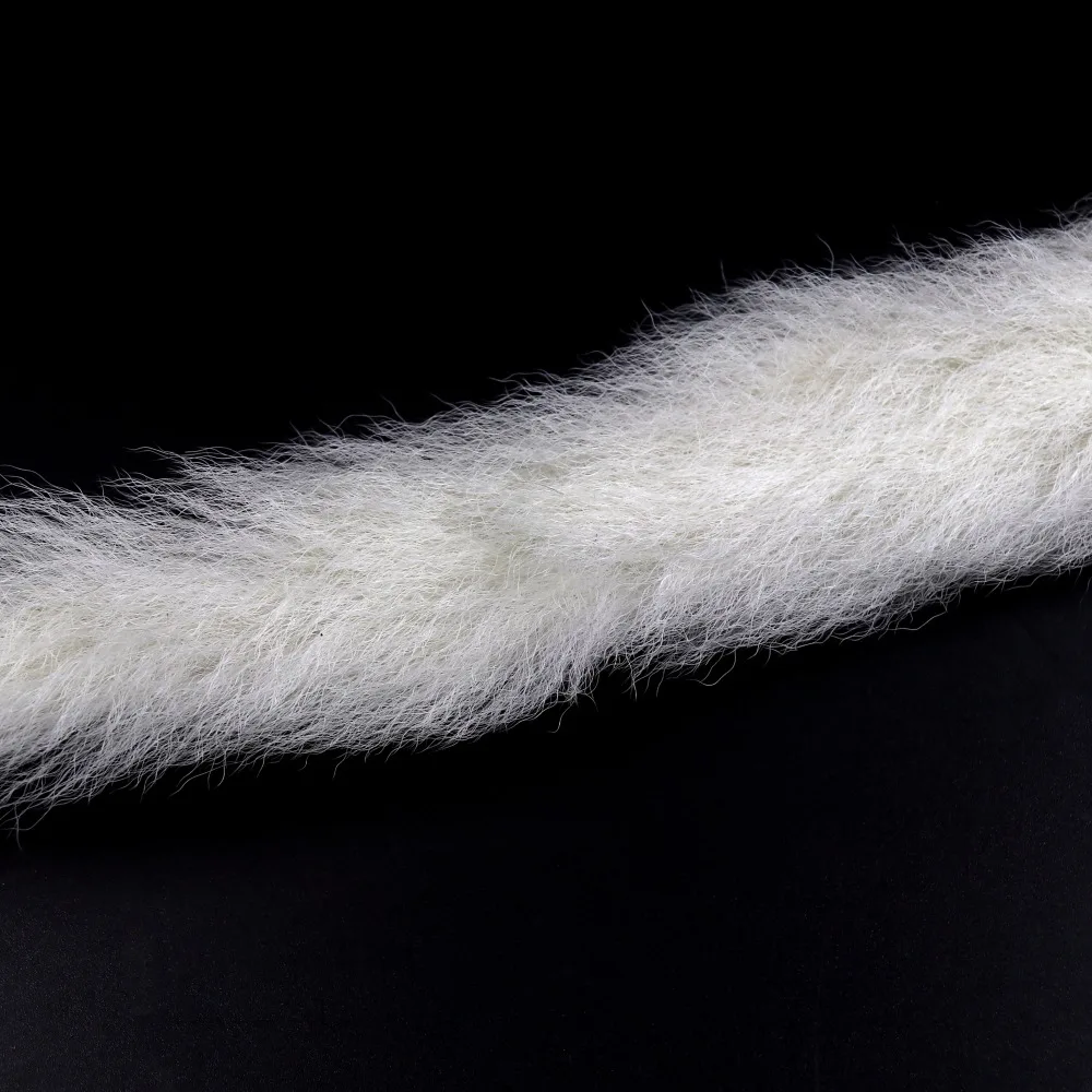 Wifreo-cola de becerro blanca, Material para atar moscas, poste de paracaídas real, fibra seca - imagen 5