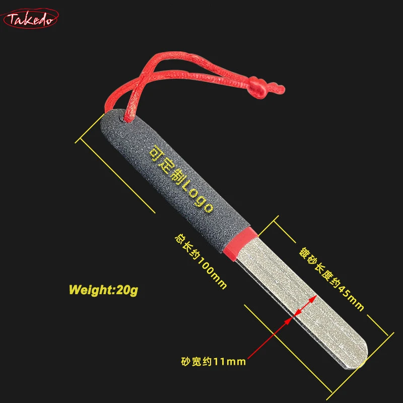 TAKEDO-Afilador De Anzuelos XF01, Anzuelos De pesca De doble cara, línea De limado, diamante, 10cm, 20g, gran oferta - imagen 5