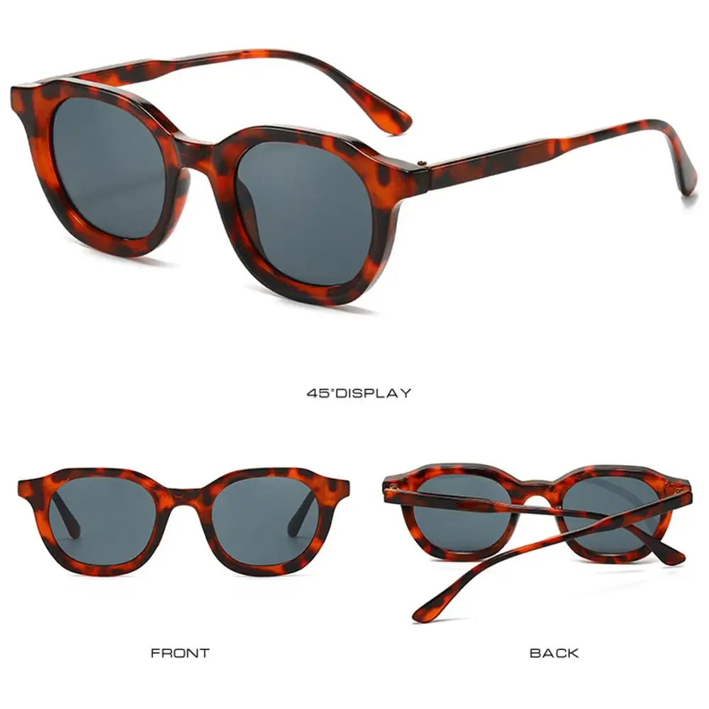 Experimente elegante elegancia con estas gafas de sol de moda de tortuga de moda