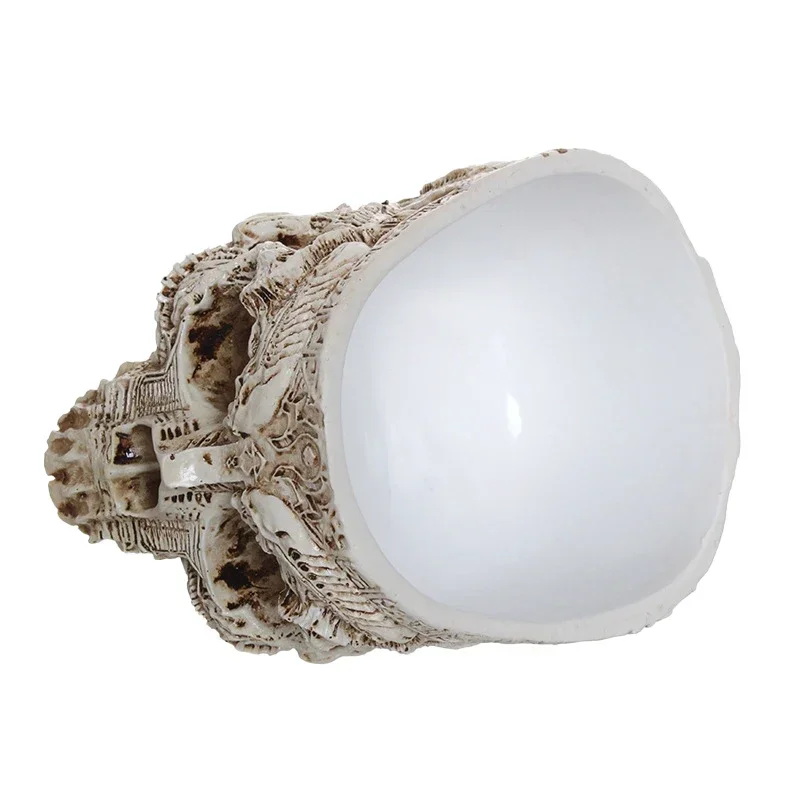 Caja de almacenamiento de resina de Artware, maceta de flores de calavera para aperitivos, Cenicero, maceta, bandeja de frutas, tanque de almacenamiento, escultura para el hogar, decoración de estatua - imagen 5