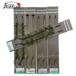 Aparejo de carpa Ronnie Rig con parada de pelo y boilies emergentes