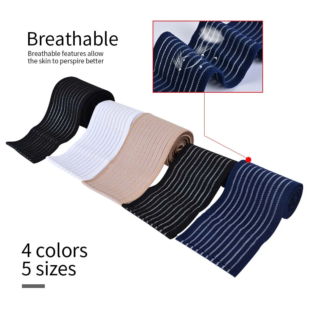 40 ~ 180cm muslo rodilla pantorrilla pierna tobillo cinta de kinesiología rodilleras Protector de codo envolturas soporte Protector tobillo soporte - imagen 2