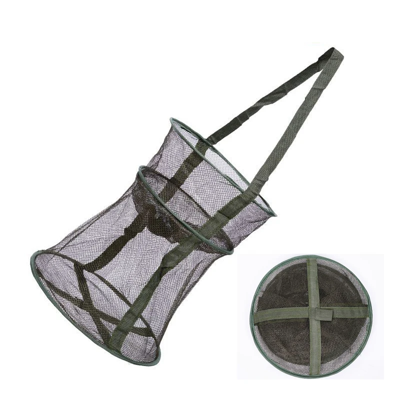 Red de aterrizaje de pesca, red de pesca plegable, receptor de camarones, red de fundición ligera, trampa para anguilas de pescado, jaula, red de cebo para gambas