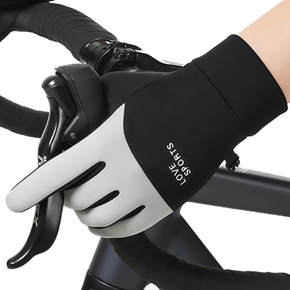 WALK FISH-guantes de pesca para hombre, de invierno, con forro polar grueso, a prueba de viento, anticongelante, pantalla táctil, deportes al aire libre, correr y ciclismo - imagen 4