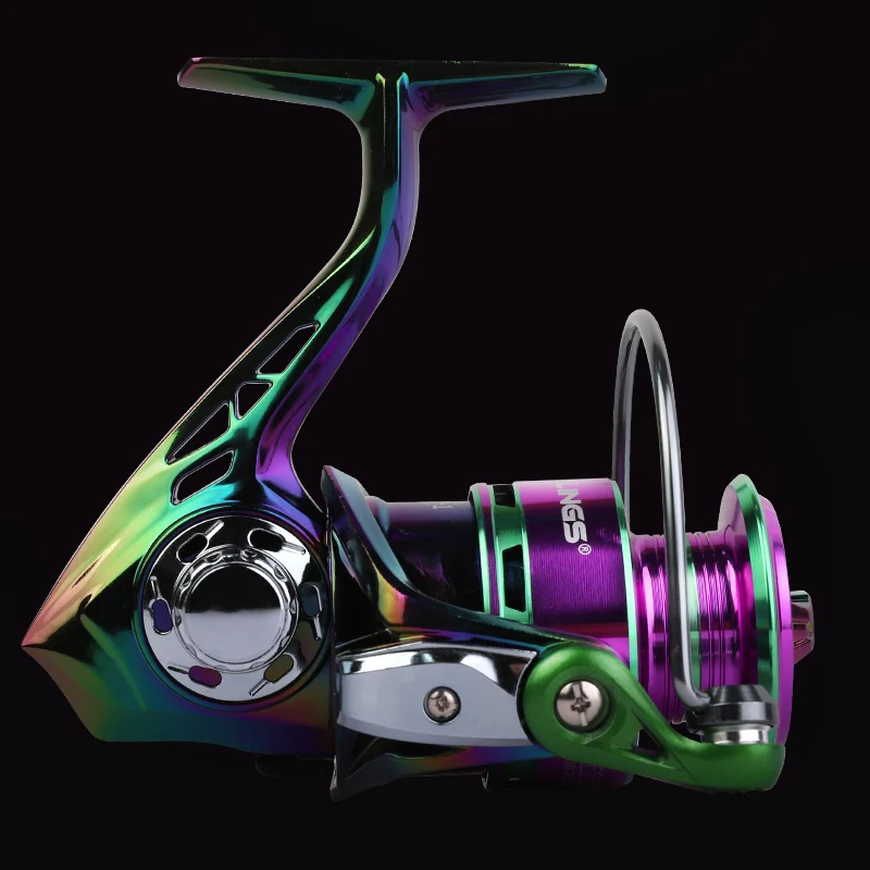 Serie FS 1000-6000, relación de engranaje 5,2: 1, arrastre máximo de 22 libras, carrete de metal, carrete de pesca giratorio, para agua dulce - imagen 5