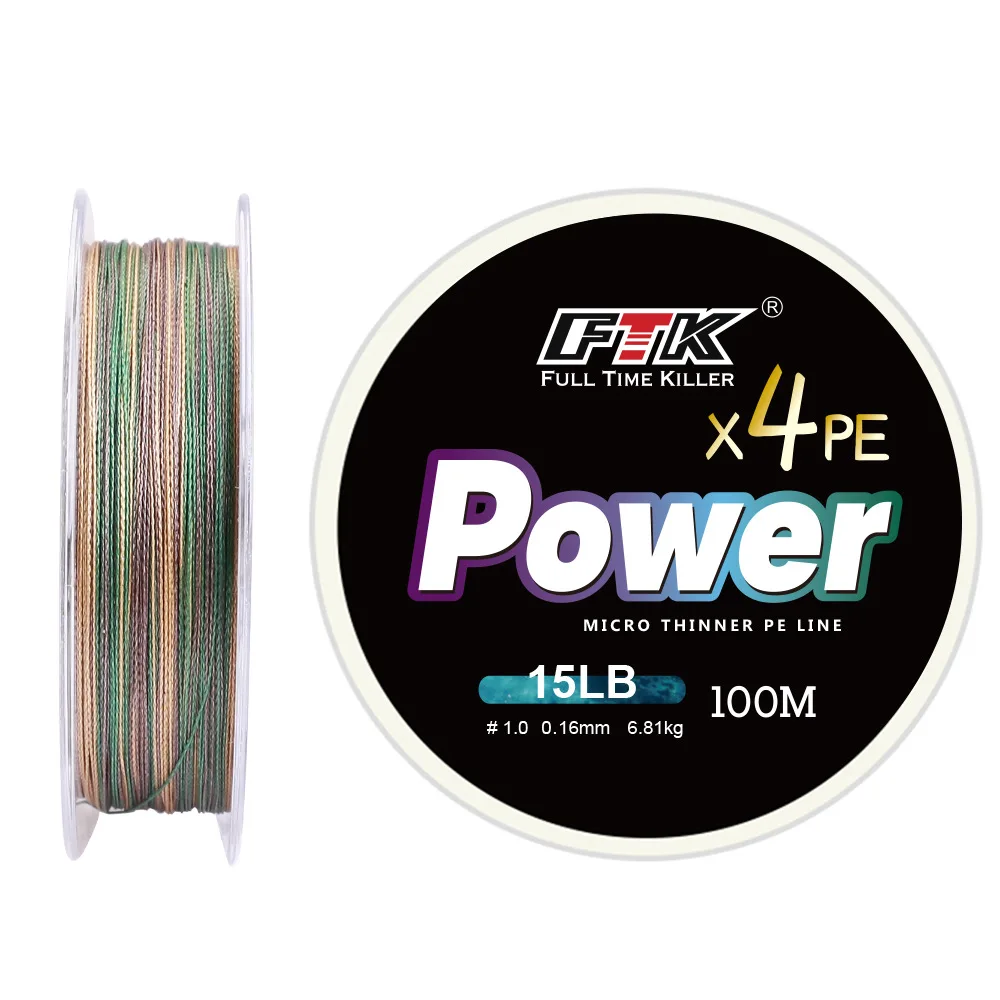Hilo trenzado FTK X4/X8 – PE multifilamento 13-50lb - imagen 5