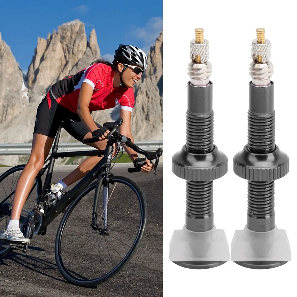 Válvula sin cámara bicicleta – Vástago aluminio 40mm estanco - imagen 4
