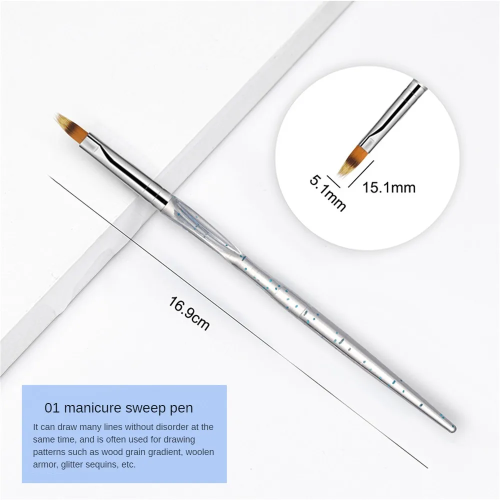 Pluma de construcción de diseño ergonómico, crea diseños de uñas intrincados, preciso, fácil de usar, pluma de fototerapia de calidad profesional, cepillo - imagen 5