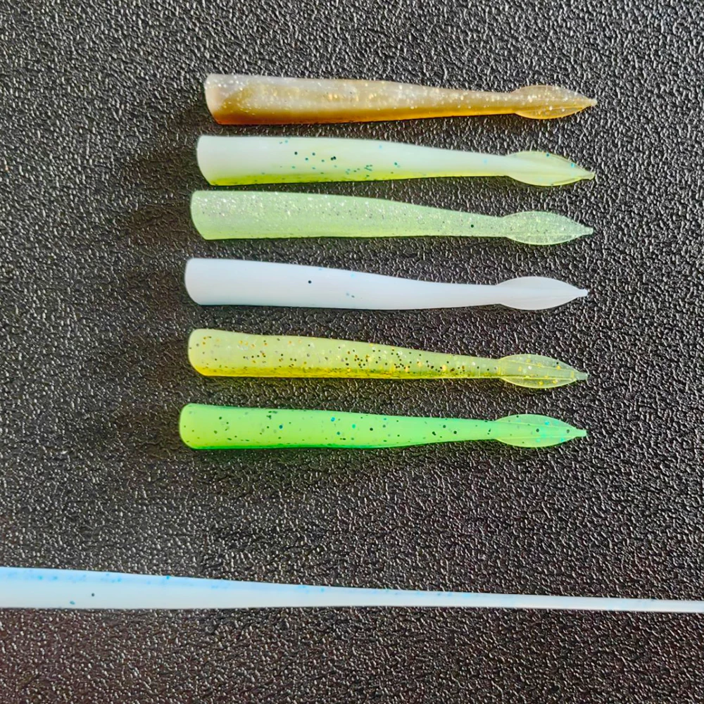 10 uds/pkt cebo de natación señuelo de pesca suave 7,5mm 2,1g anzuelo con cabeza de anzuelo Minnow pescado blando para lubina Pike perca Chub