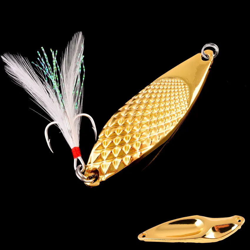 1 Uds señuelo de Metal 3g/5g/7g/10g/15g/20g Señuelos de Pesca Wobbler Spinner cebo cuchara Artificial lubina dura lentejuelas Paillette señuelos de Metal - imagen 3