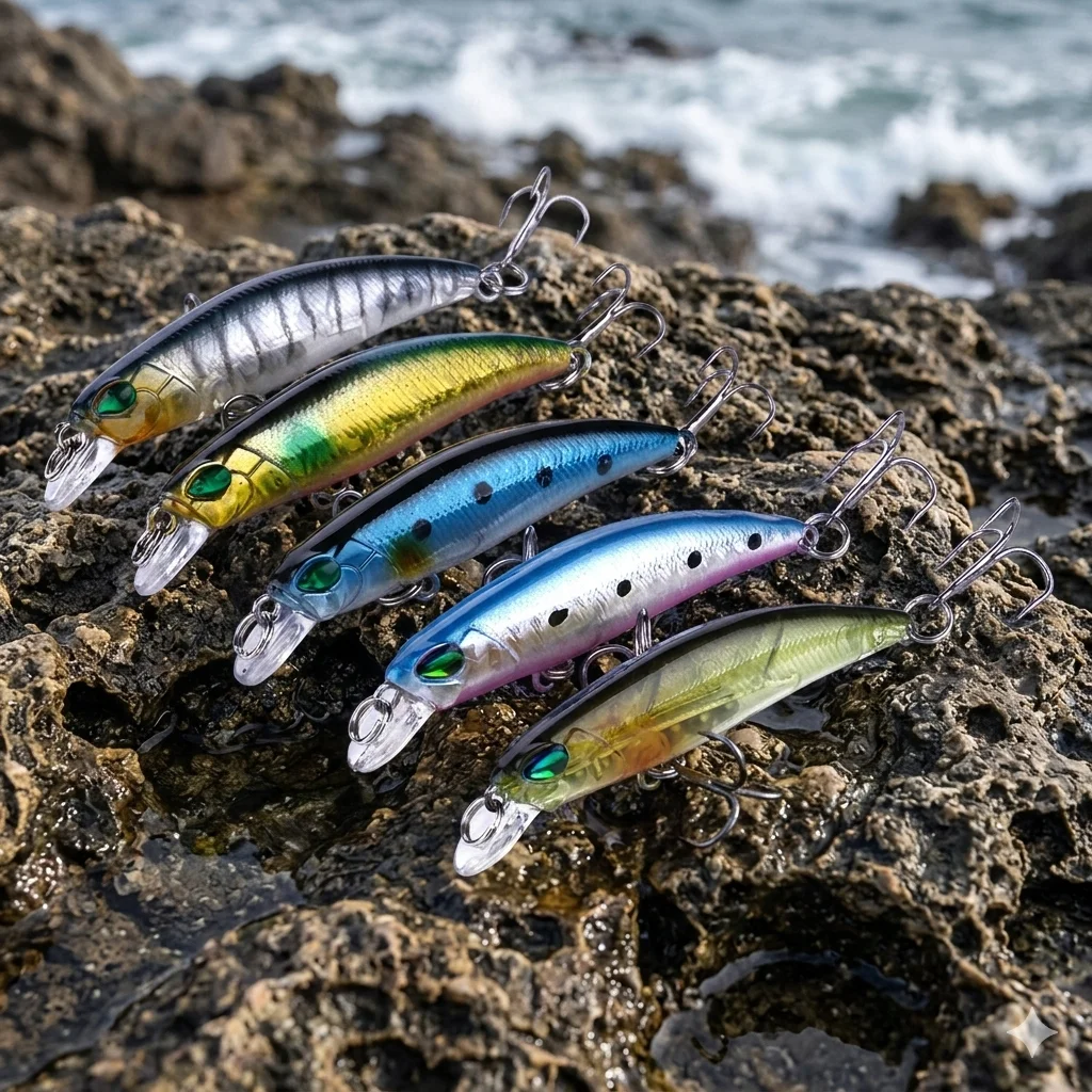 Señuelo Jerkbait Minnow de lanzamiento largo para trucha y lubina - imagen 2