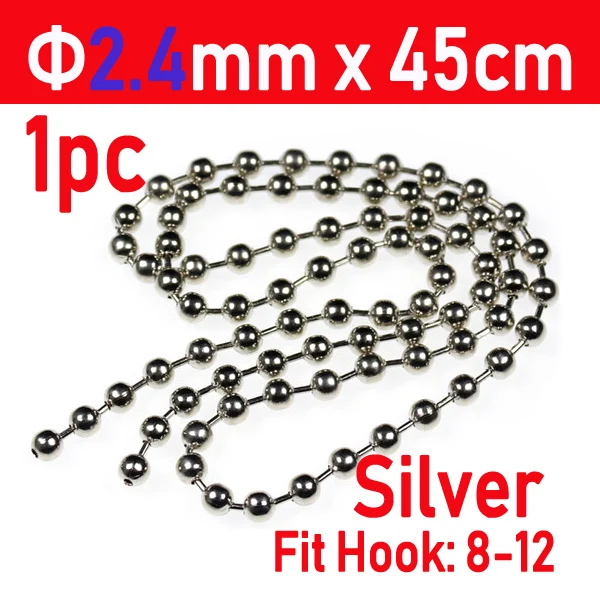 1pc Silver 2l4mm