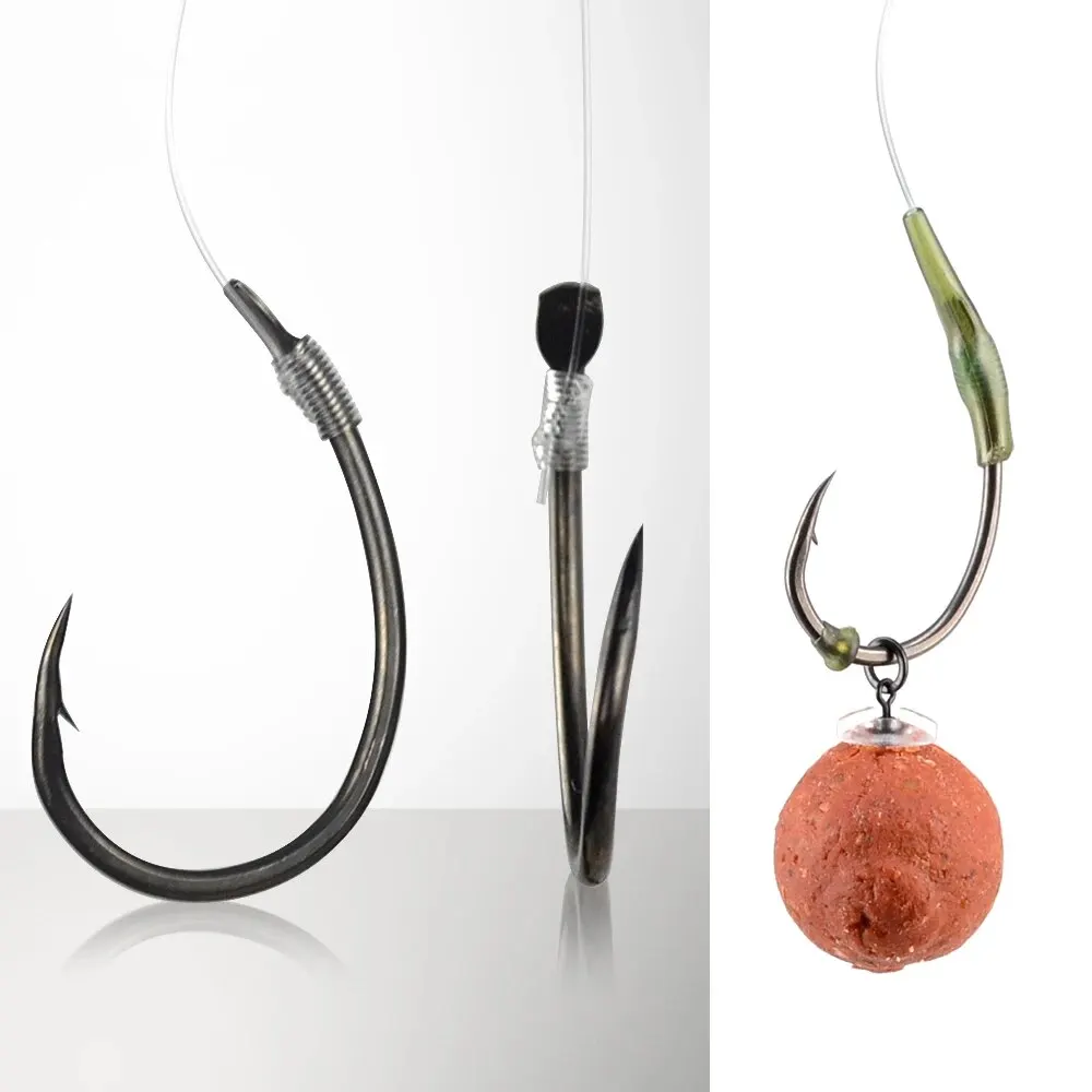 Hirisi 50 Uds. Anzuelos de púas con revestimiento de PTFE, anzuelos de púas para pesca de carpa, accesorios 7011 - imagen 5