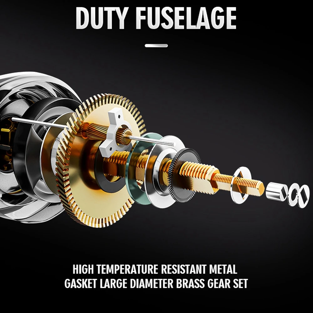 Carrete de pesca Baitcasting, alta velocidad, arrastre máximo, 8KG, 7,3: 1 - imagen 3