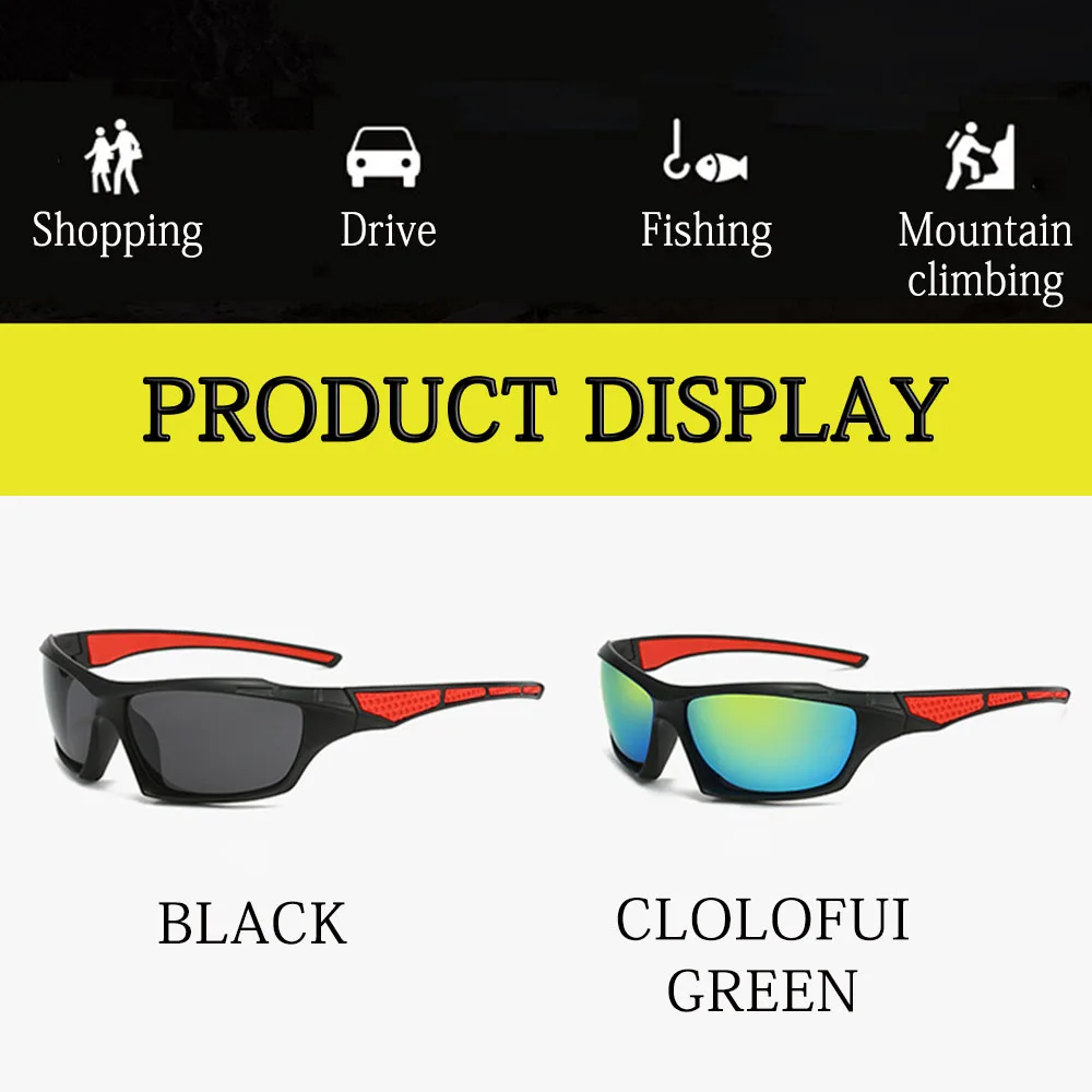 MNFT gafas de sol deportivas polarizadas para exteriores, lentes para ciclismo, conducción, pesca, UV400 - imagen 2