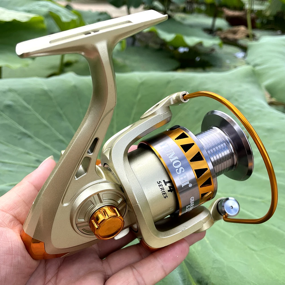 GHOTDA-carrete de Pesca Serie 2000 ~ 7000, 5,2: 1, accesorios, rueda giratoria de Metal para Pesca de carpa en agua salada - imagen 5