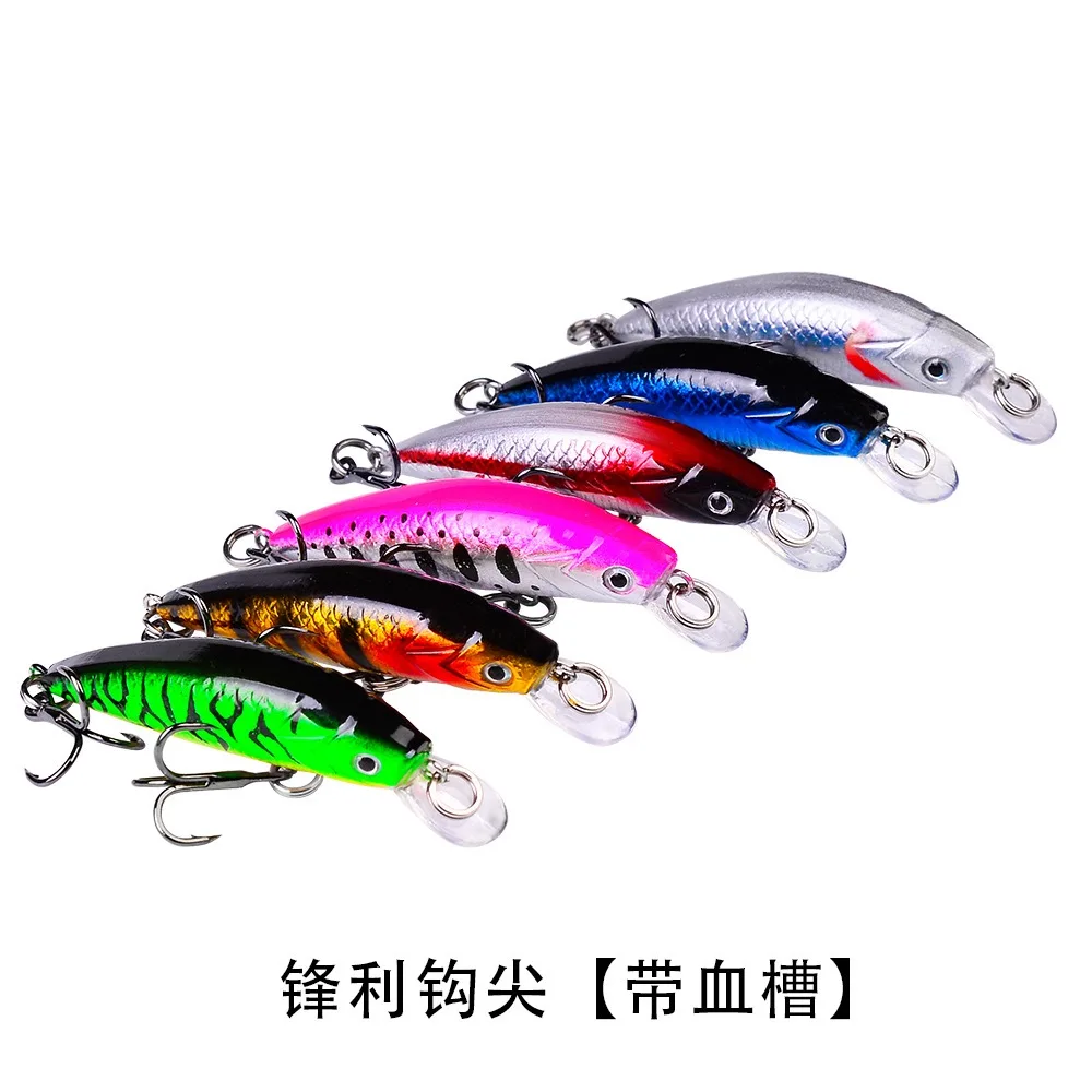 PRO BEROS-señuelo de pesca de pececillos de hundimiento lento, 6mm, 6g, cebo duro Artificial japonés, Lucio, Wobblers, Crankbait, pesca de carpa - imagen 5