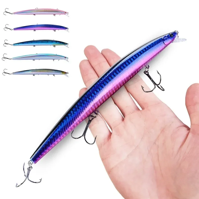 16 colores 18cm 24g Minnow señuelo de pesca láser Crankbait cebo Artificial duro plástico grandes peces falsos señuelos cebo de pesca de mar - imagen 5