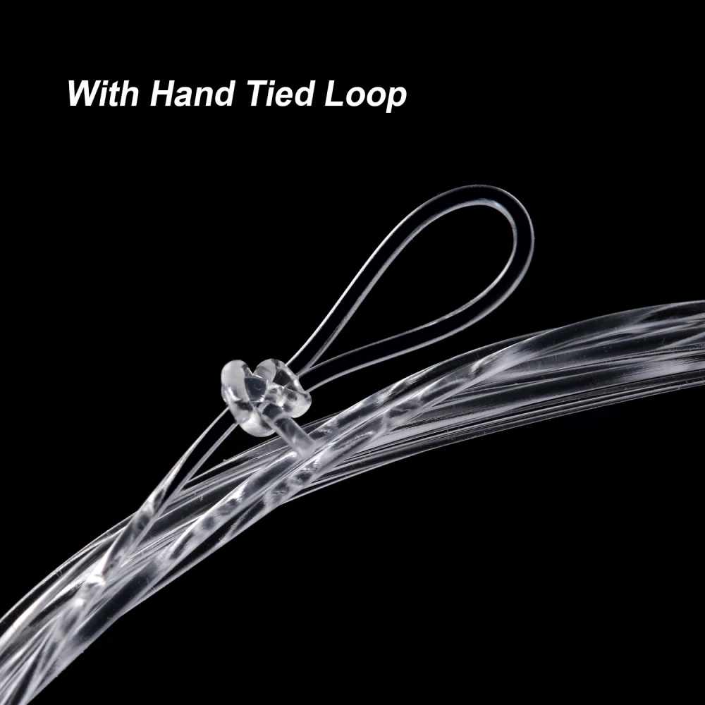 Goture Líder Cónico Pesca con Mosca – Nailon Transparente con Bucle - imagen 3