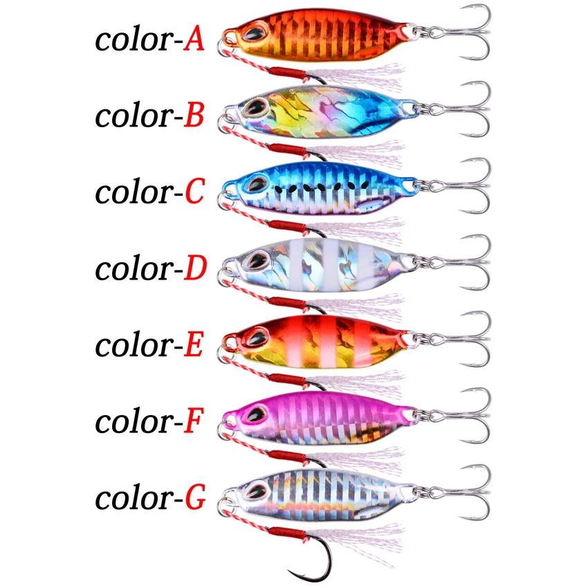 Señuelo de Pesca Jigs 10g, 15g, 20g, 30g, 40g, cuchara Spinnerbait, plantilla de Metal, señuelos de atún para lubina, pececillos, aparejos de Pesca de Japón - imagen 3