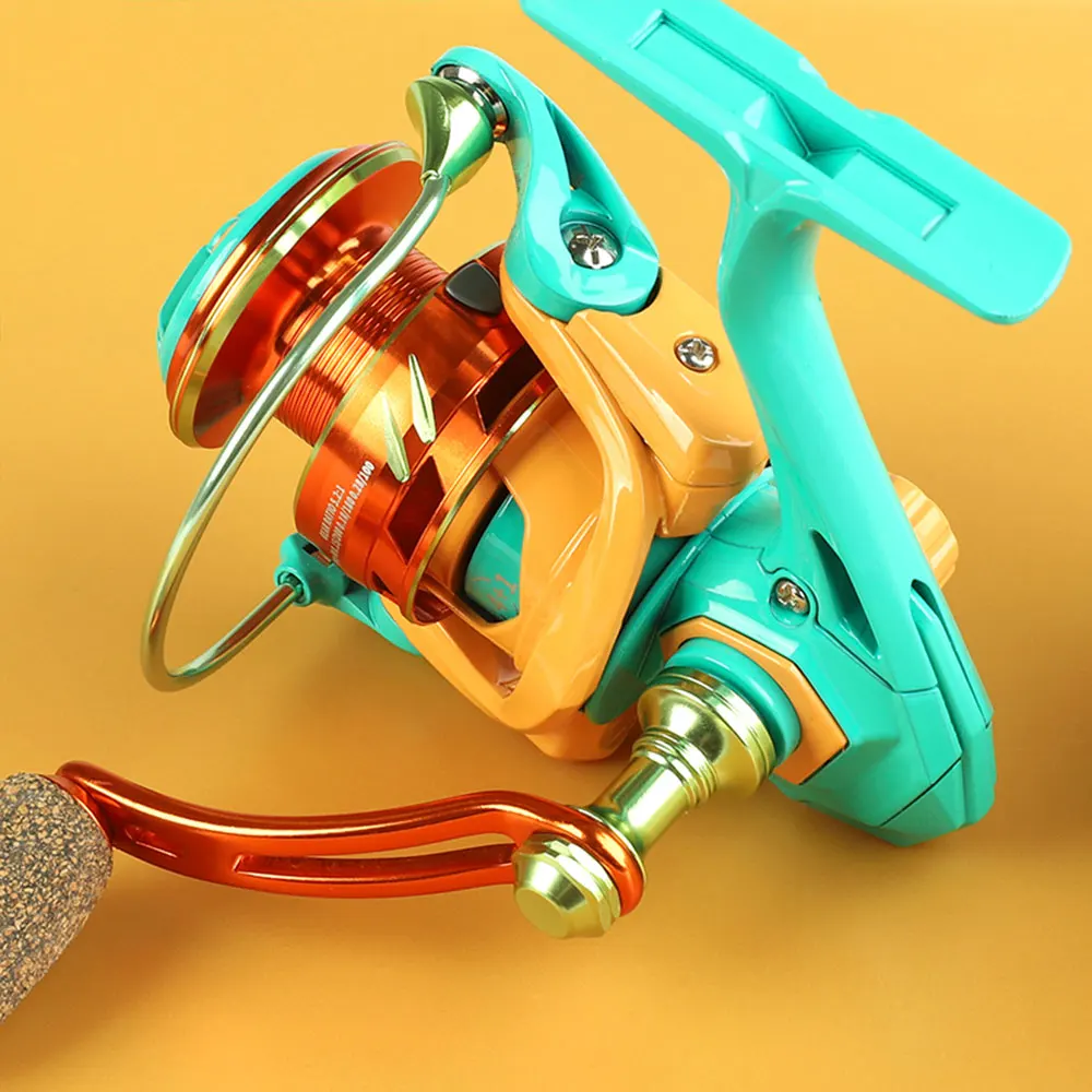 Carrete giratorio BILLINGS, carrete de pesca giratorio de agua dulce, ultrasuave, relación de engranaje 5,2: 1, arrastre máximo de 17,63 libras con carrete de aluminio - imagen 3