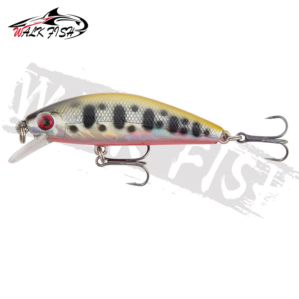 WALK FISH-señuelo de Pesca de pececillos, cebo duro Wobbler que se hunde, Crankbait, carpa, lubina a rayas, SwimBait, 1 piezas, 6,6 cm, 9,5g - imagen 3