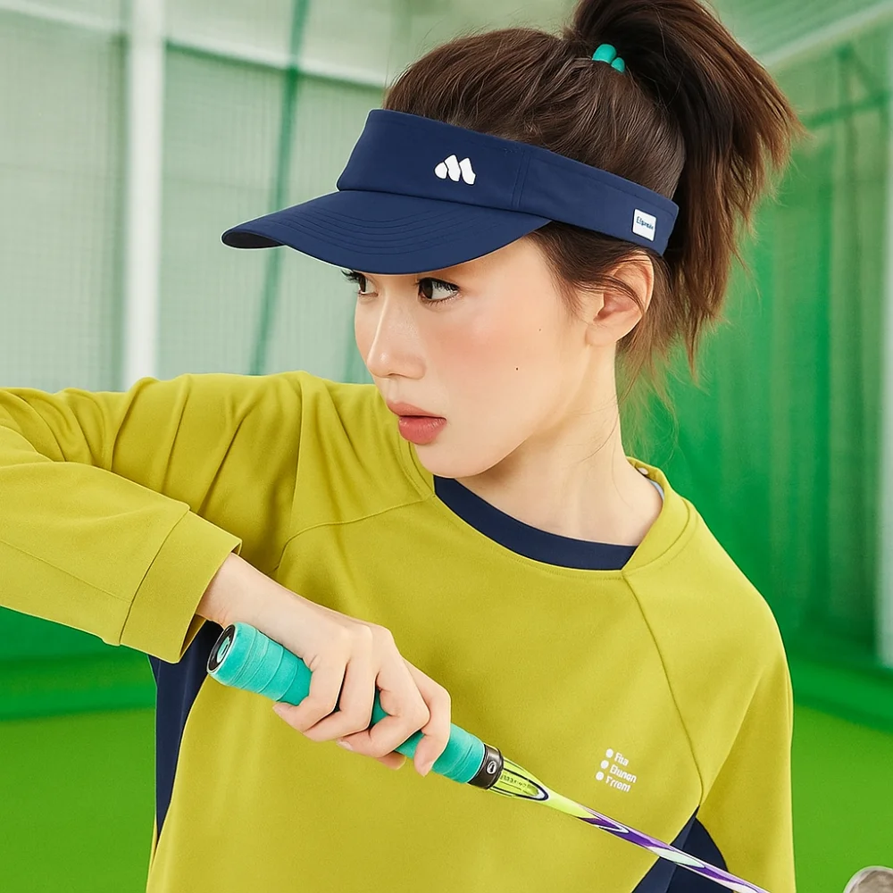 Sombrero de sol de Golf transpirable de verano protección UV protector solar ajustable sombrero de sol Casual Simple tenis sombrero correr deportes - imagen 5