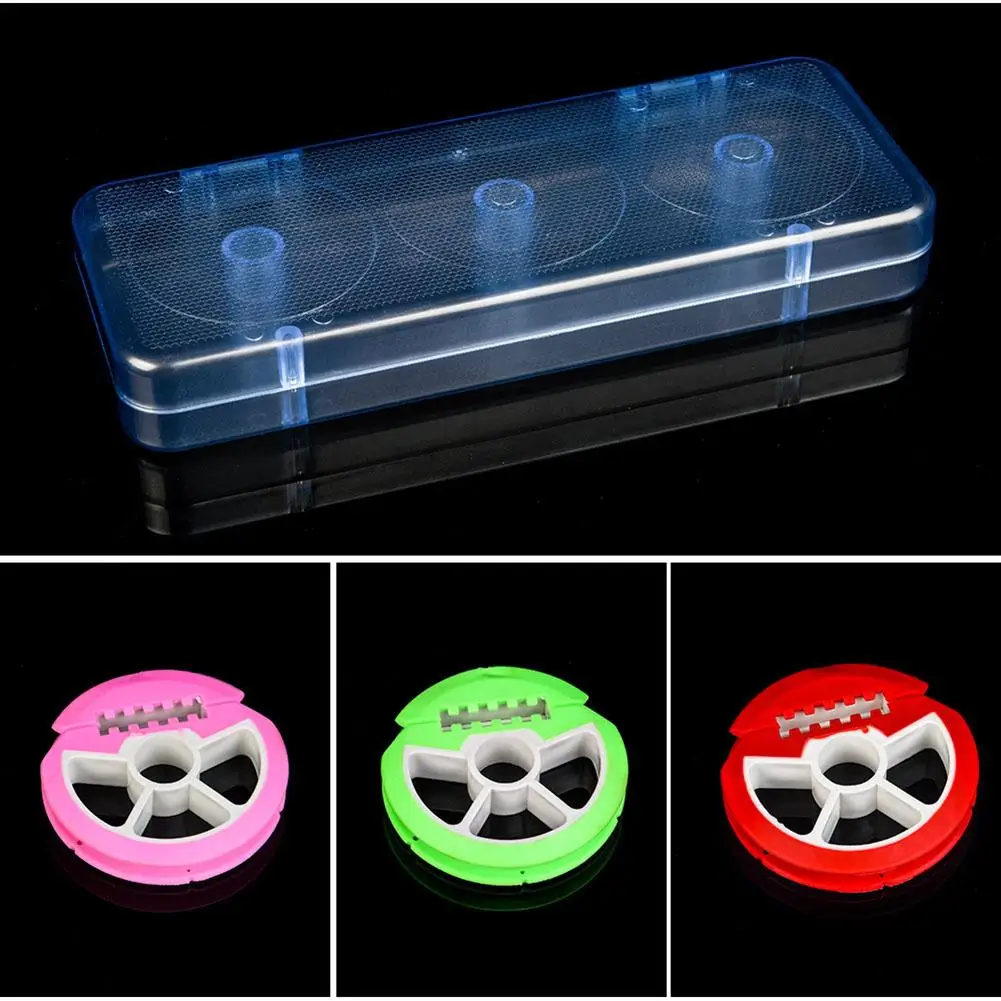 1 caja de silicona de 6 ejes y 8 ejes, caja de pesca, carrete de línea, tablero de bobinado, caja de bobina de eje principal de goma ligera y colorida - imagen 5