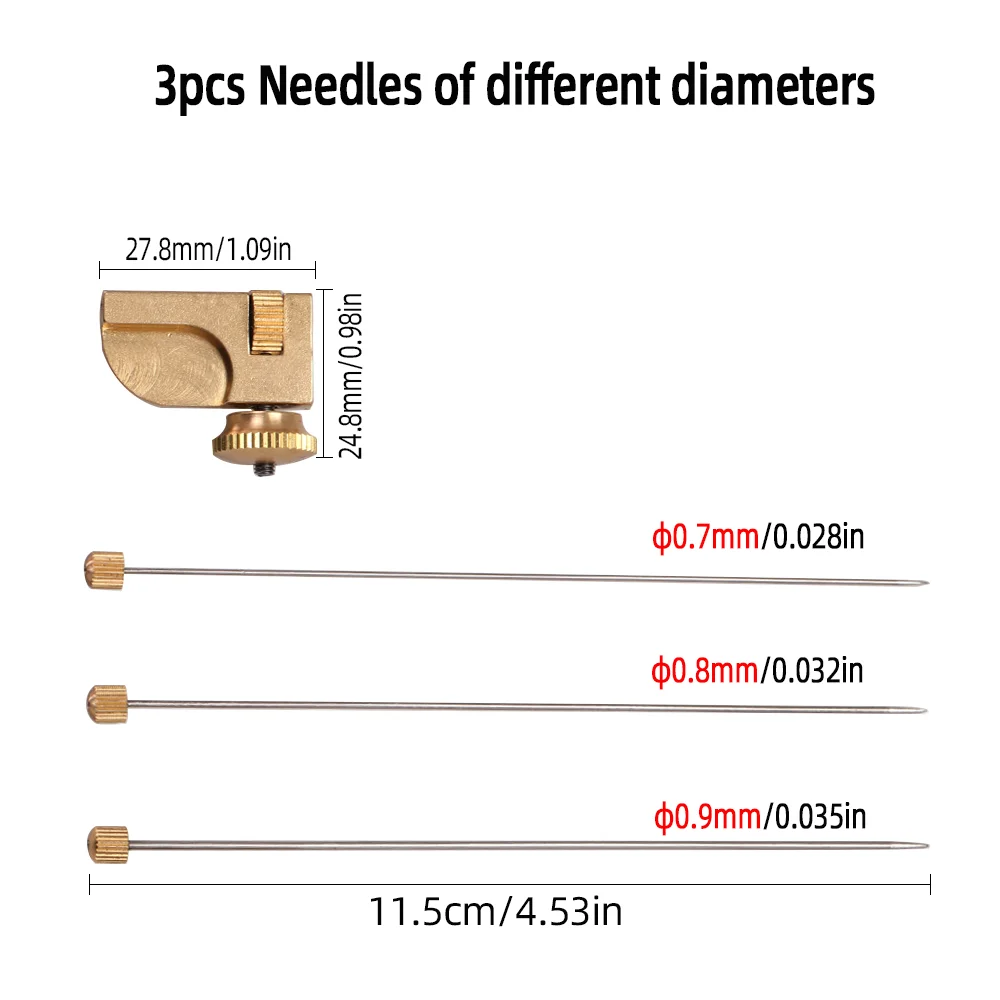 Wifreo, 1 Juego de herramientas para moscas, tubo de latón, adaptador de tornillo para moscas, herramienta de atado de moscas para Streamer, salmón, trucha, Steelhead, cebos de señuelo de pesca - imagen 4