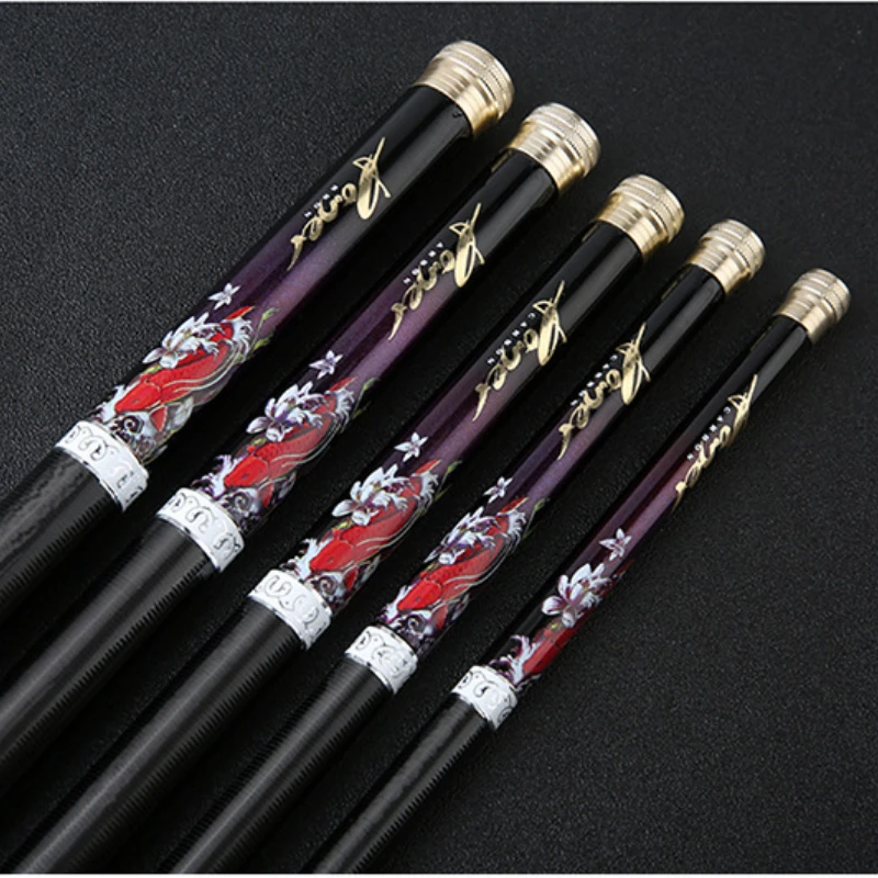 Cañas de pescar telescópicas de fibra de carbono dura, superligera, dureza 2/8, 3,6 M-7,2 M, piezas de repuesto gratis, después de la compra - imagen 4