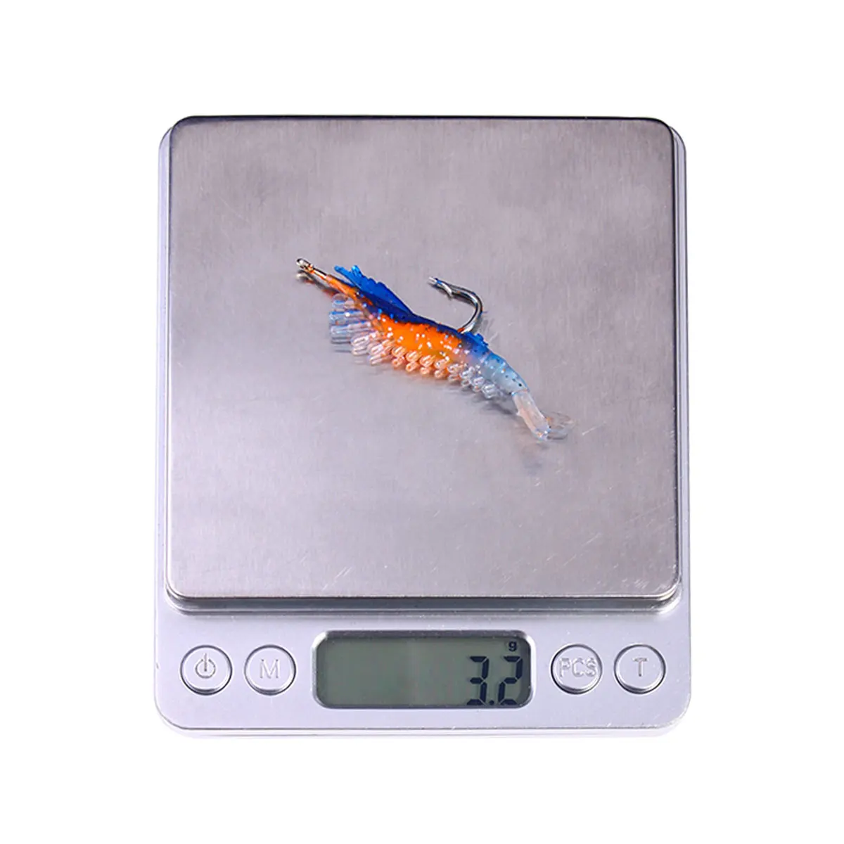 5 unids/lote de cebos falsos de camarones luminosos, señuelo de gambas de simulación suave, olor a pescado, cebo Artificial para trucha, anzuelo único, aparejos de pesca de mar - imagen 4