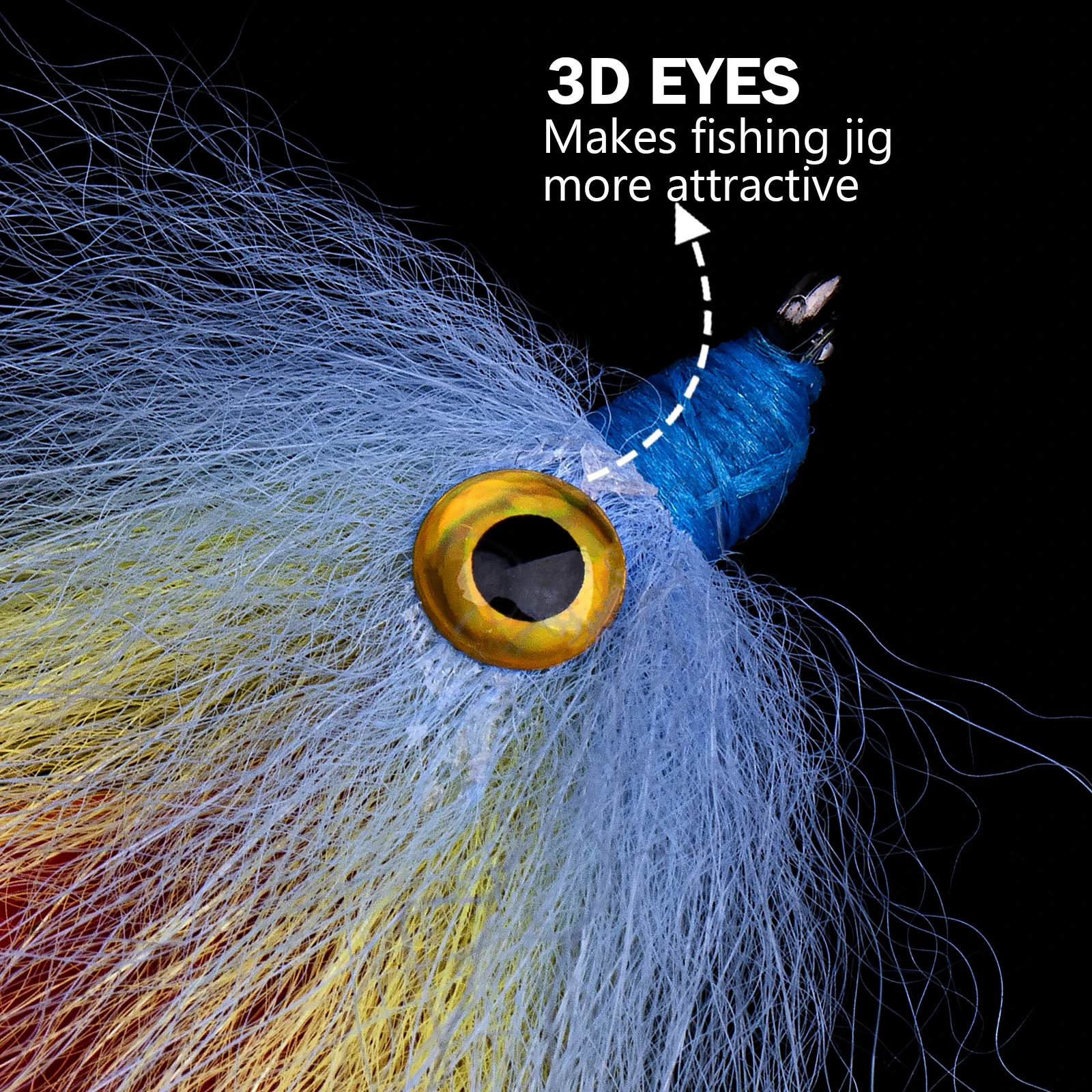 1 pieza de pesca con mosca, cebo de plumas, anzuelo, serpentina, Señuelos de pesca con mosca, serpentinas de trucha, moscas de pesca con mosca, moscas secas - imagen 3